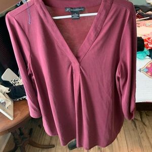 Adrianna Papell Maroon Blouse